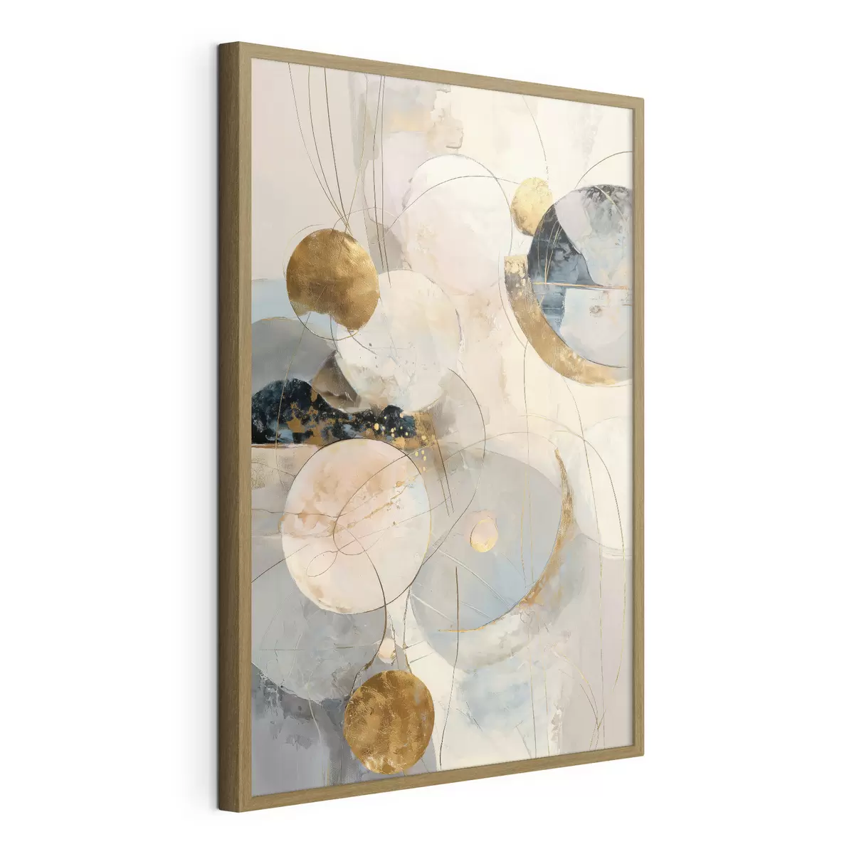 Poster Harmonie von Himmelsfarben und geometrischen Formen in minimalistischem Stil f47986