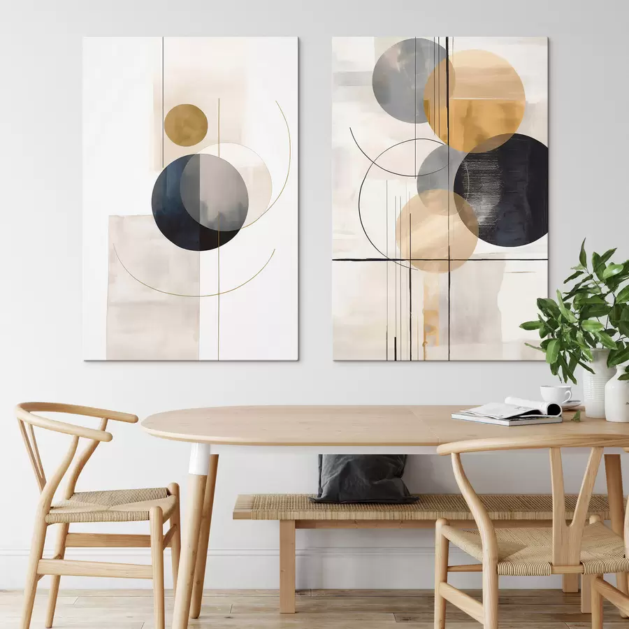 Fototapete Abstrakt mit Kreisen m30124