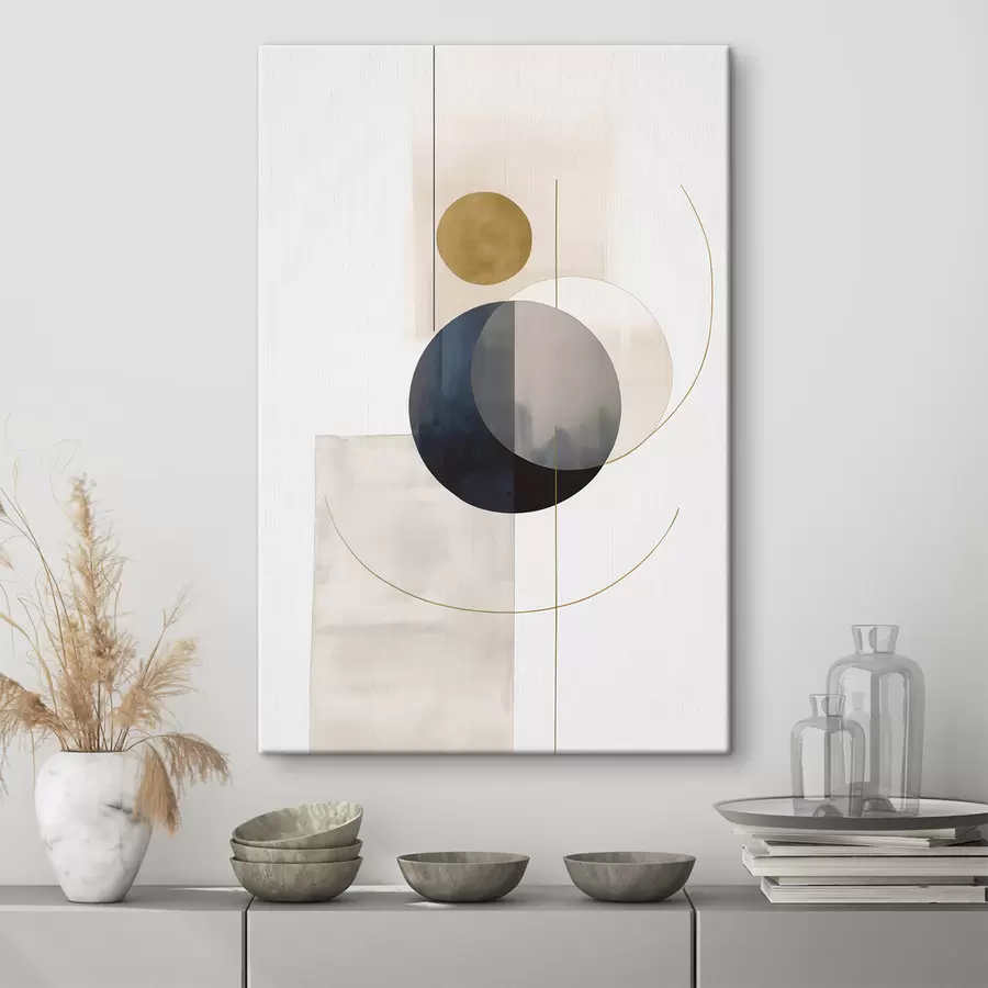 Fototapete Abstrakt mit Kreisen s48018