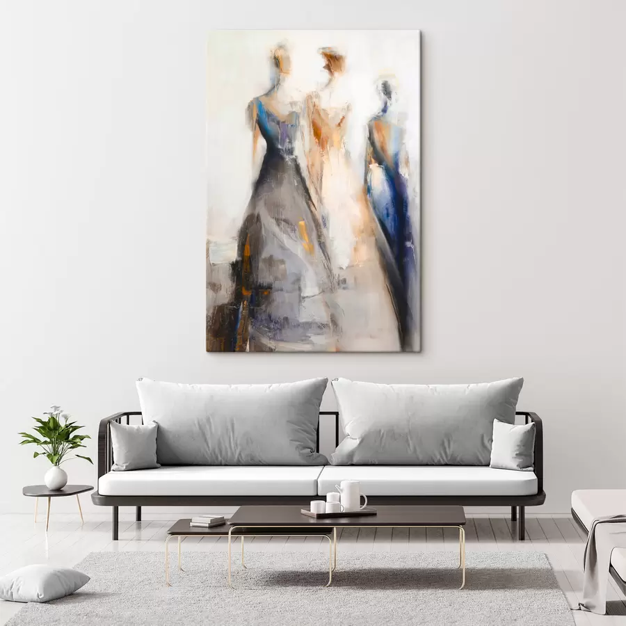 Fototapete Elegante abstrakte weibliche Silhouetten s48179