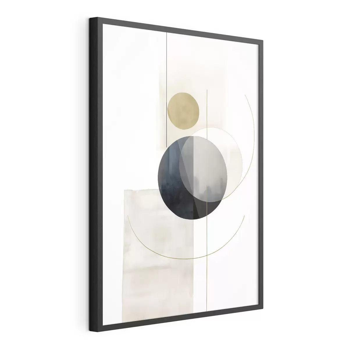 Poster Abstrakt mit Kreisen f48018