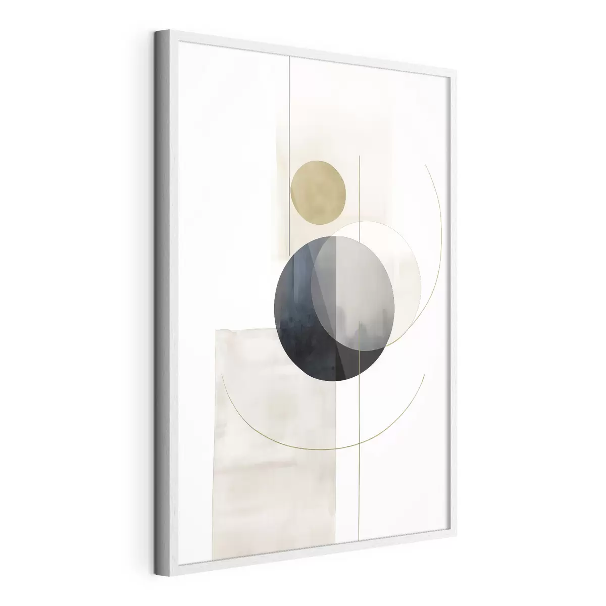 Poster Abstrakt mit Kreisen f48018