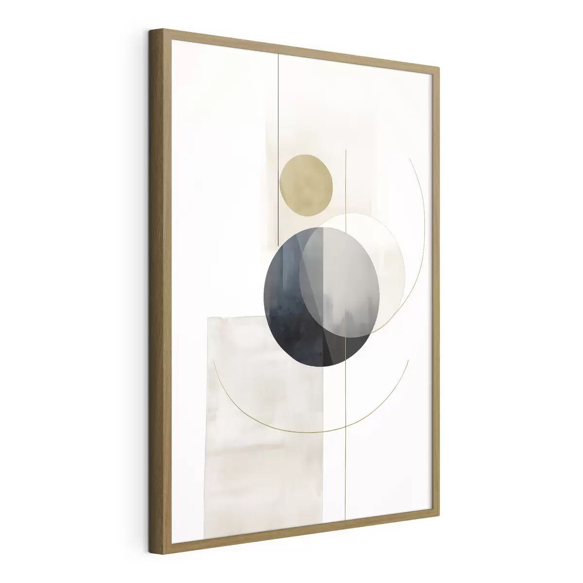 Poster Abstrakt mit Kreisen f48018