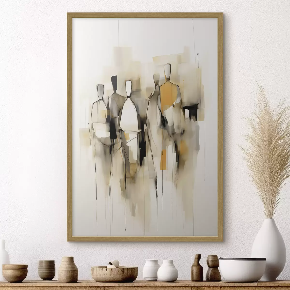 Poster Abstrakte Silhouetten f48019