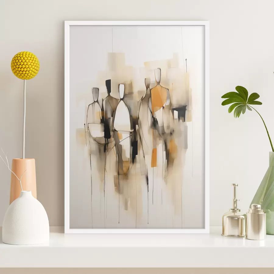 Fototapete Abstrakte Silhouetten f48019