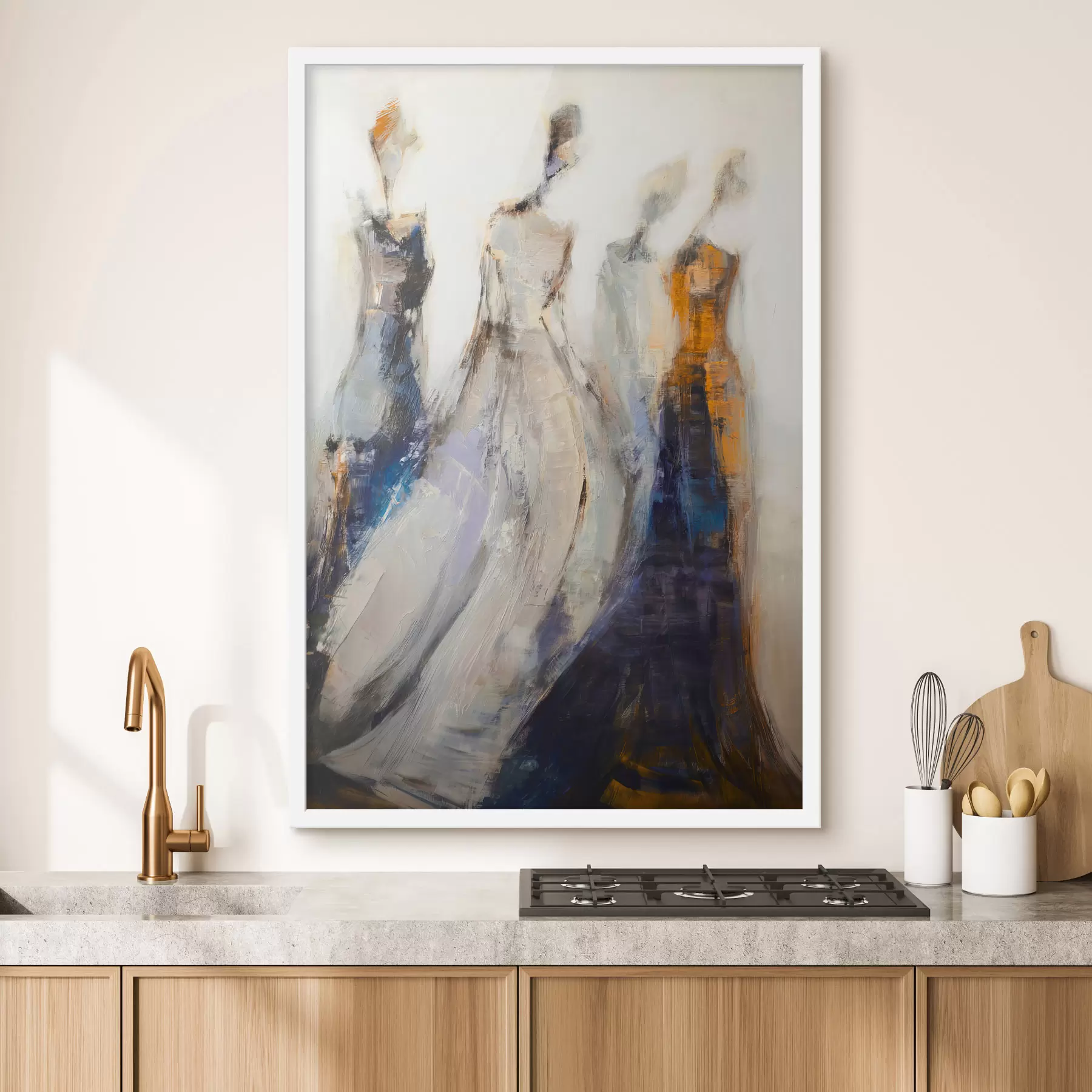 Fototapete Elegante abstrakte weibliche Silhouetten f48180