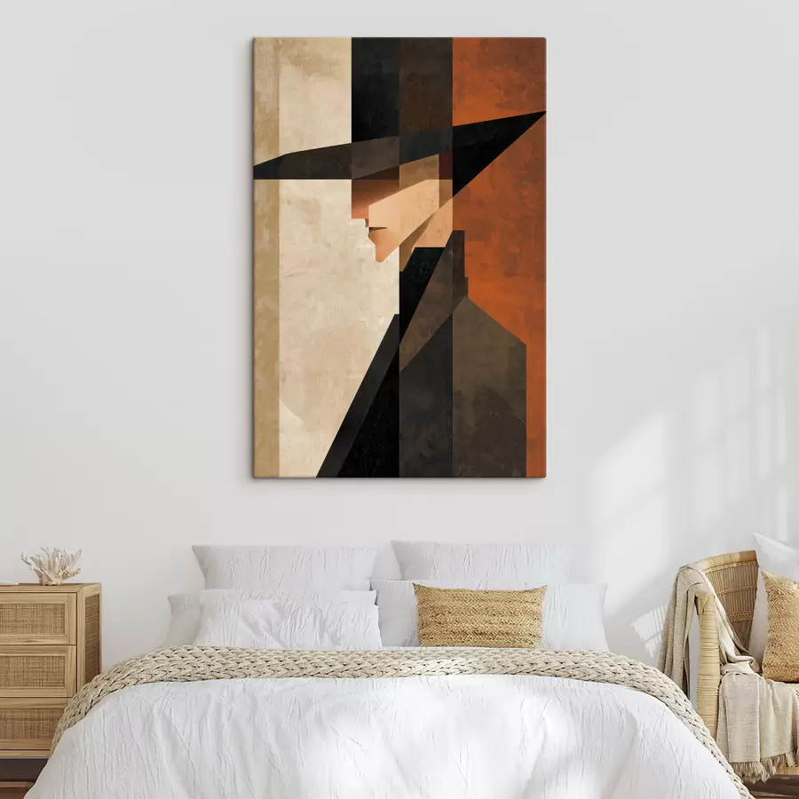 Fototapete Geometrisches abstraktes Porträt s48230