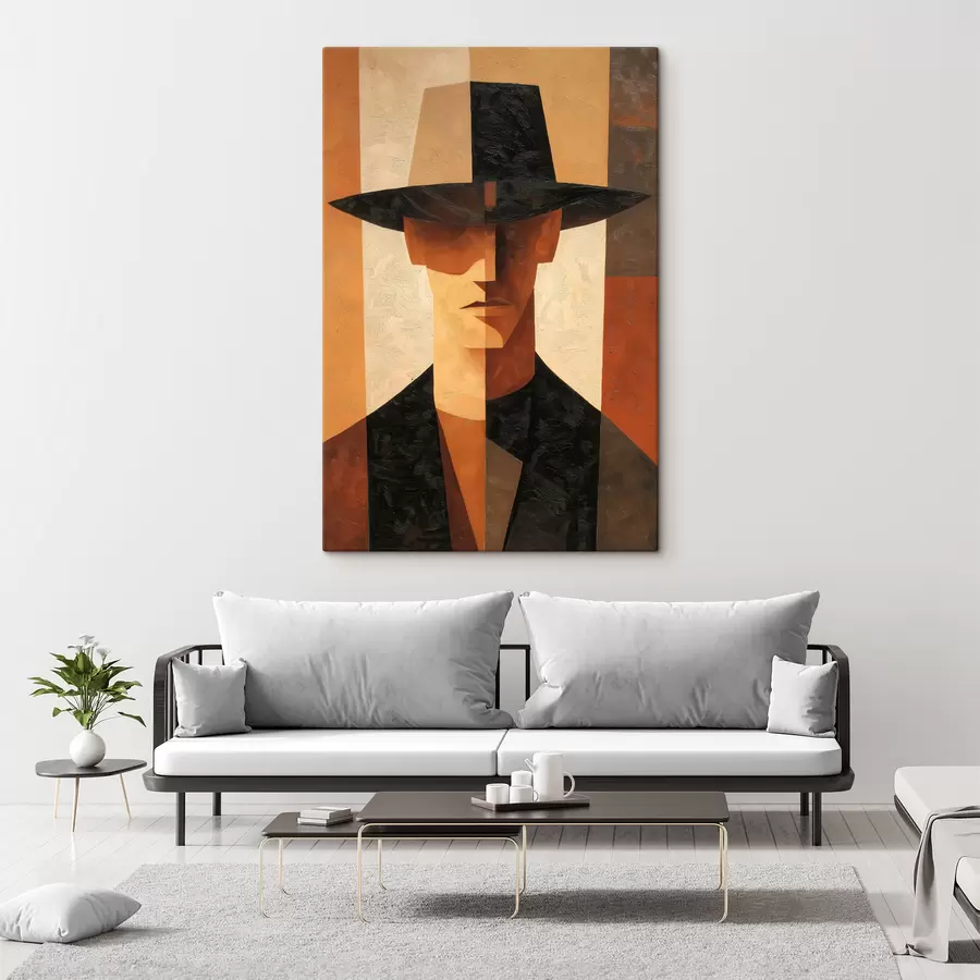 Fototapete Geometrisches abstraktes Porträt s48231