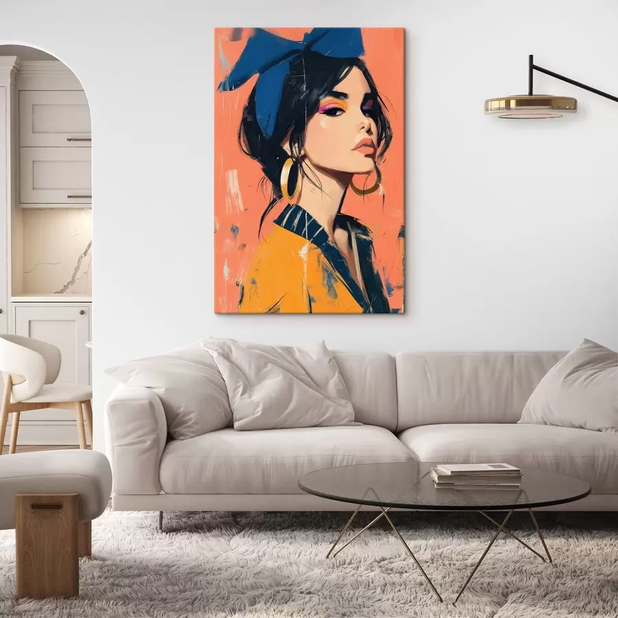 Fototapete Porträt eines Mädchens s48246