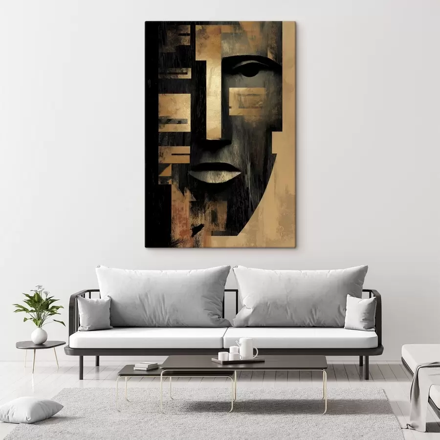 Fototapete Abstraktes Gesicht s48249