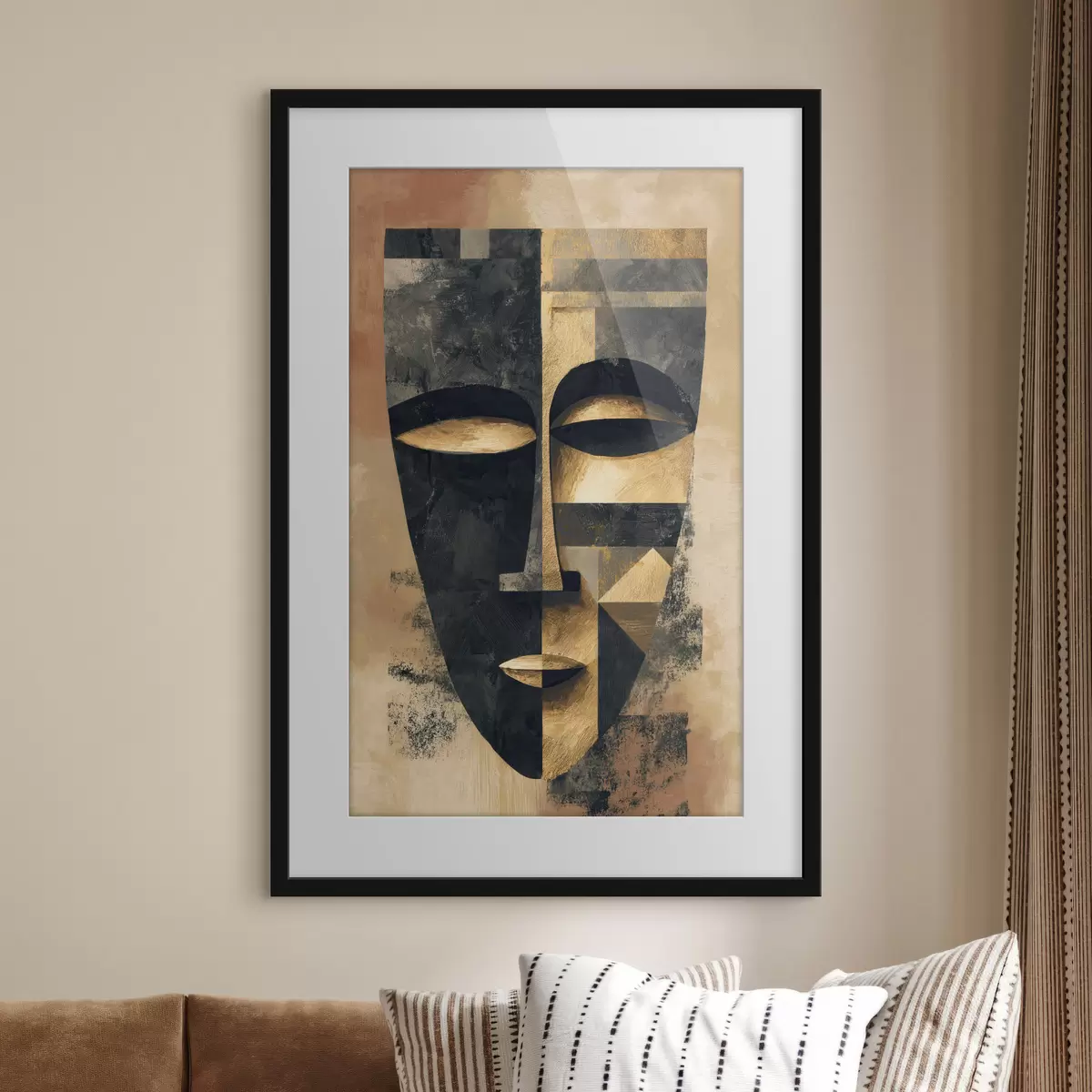 Poster Abstraktes Gesicht f48248