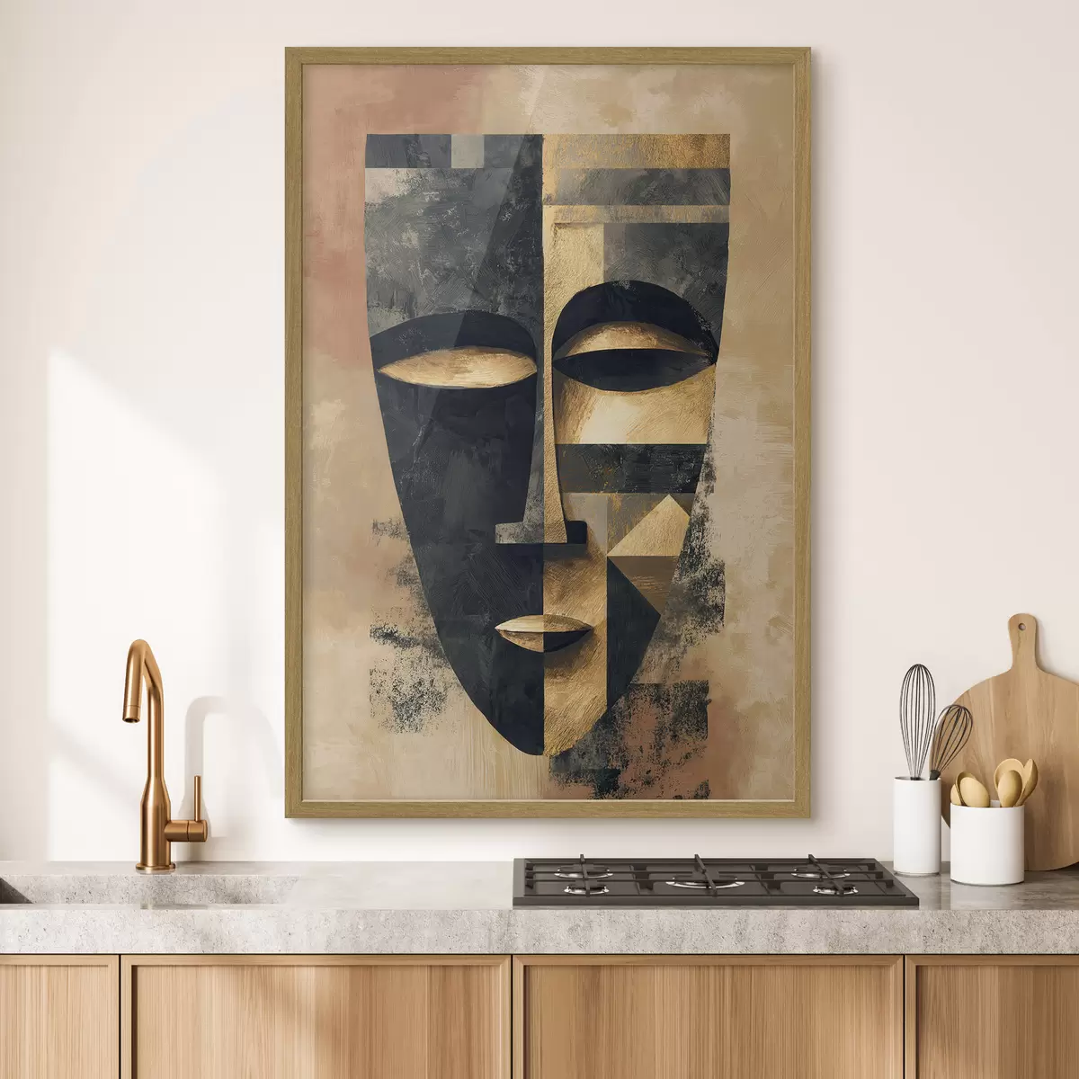 Poster Abstraktes Gesicht f48248