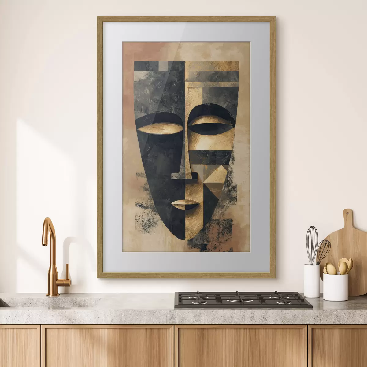 Poster Abstraktes Gesicht f48248