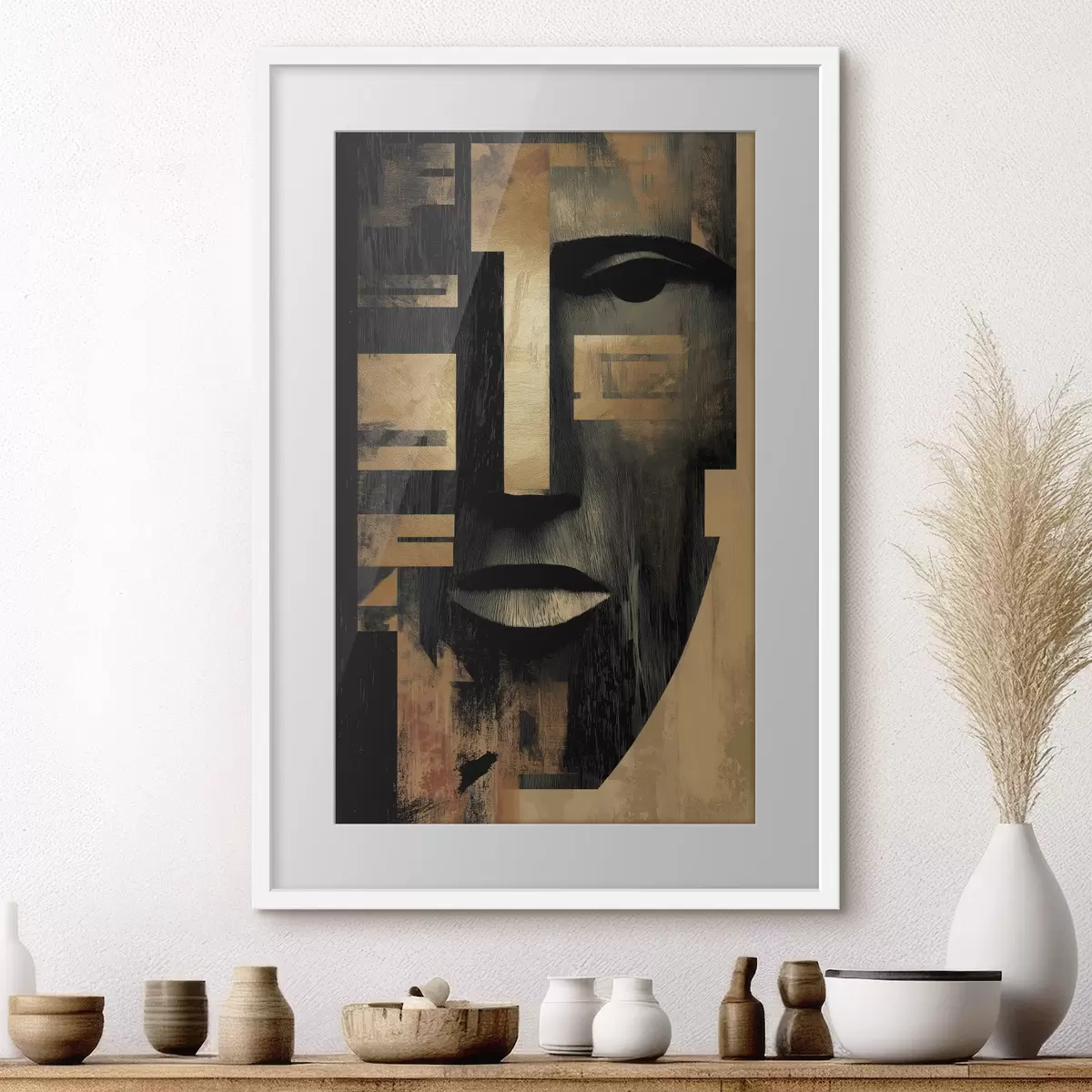Poster Abstraktes Gesicht f48249