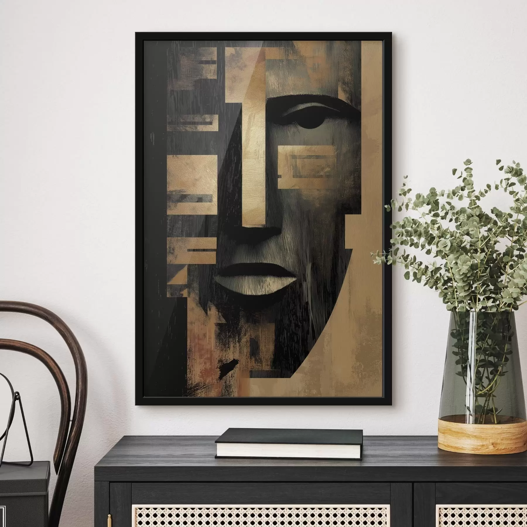 Fototapete Abstraktes Gesicht f48249