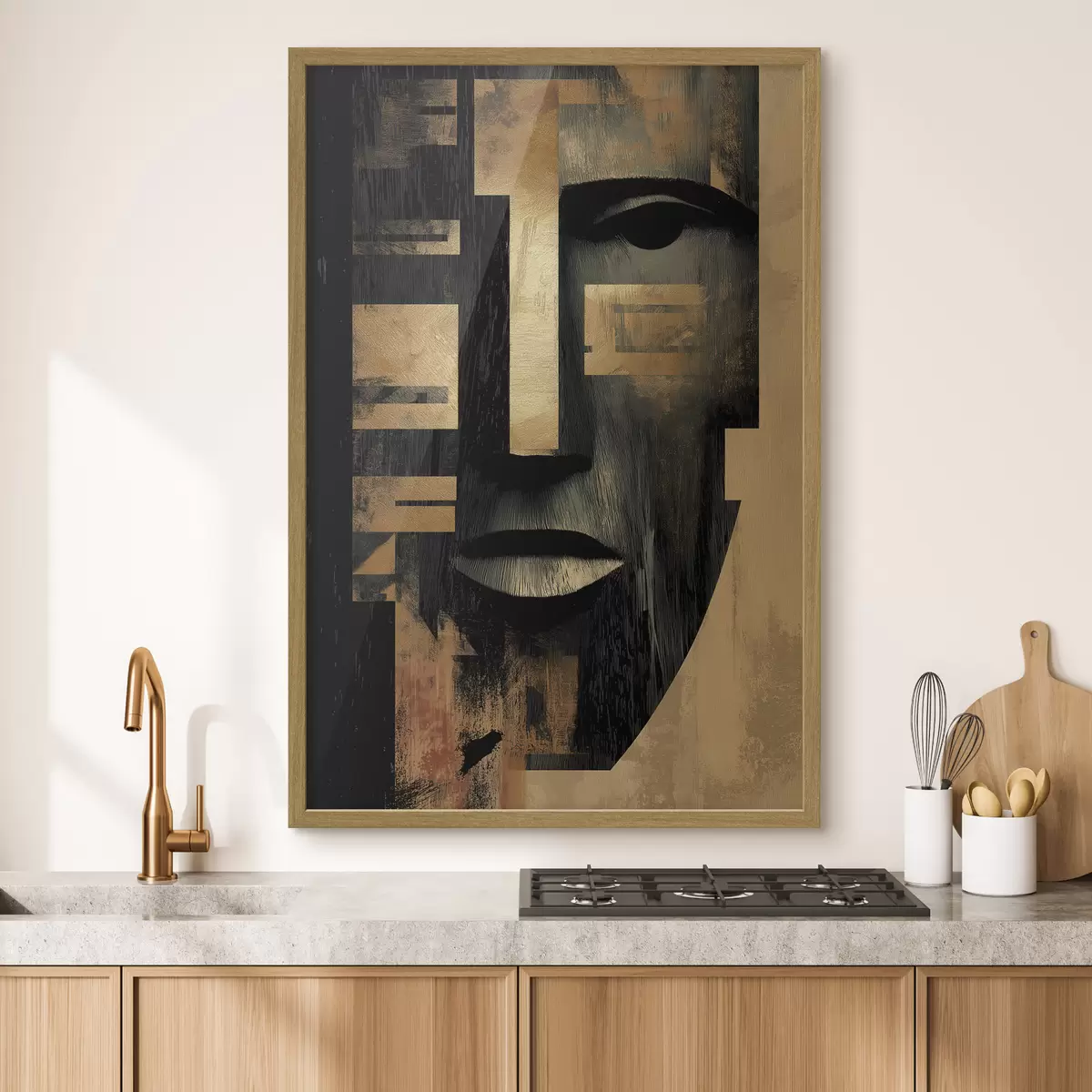 Poster Abstraktes Gesicht f48249