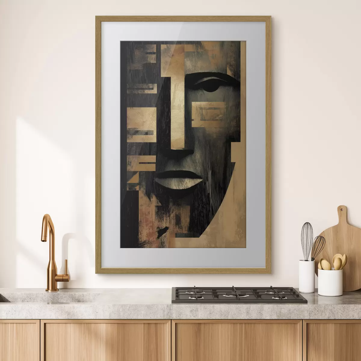 Poster Abstraktes Gesicht f48249