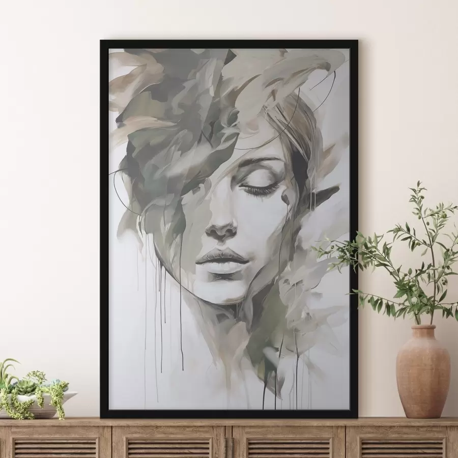 Fototapete Abstraktes Porträt f48269