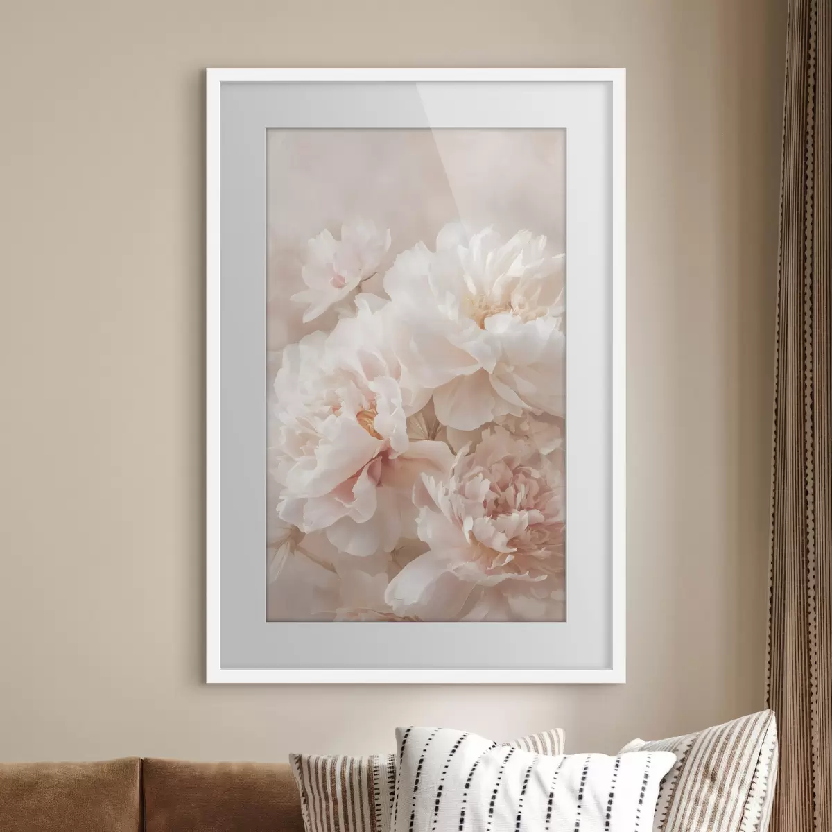 Poster üppige rosa Pfingstrosen f47953