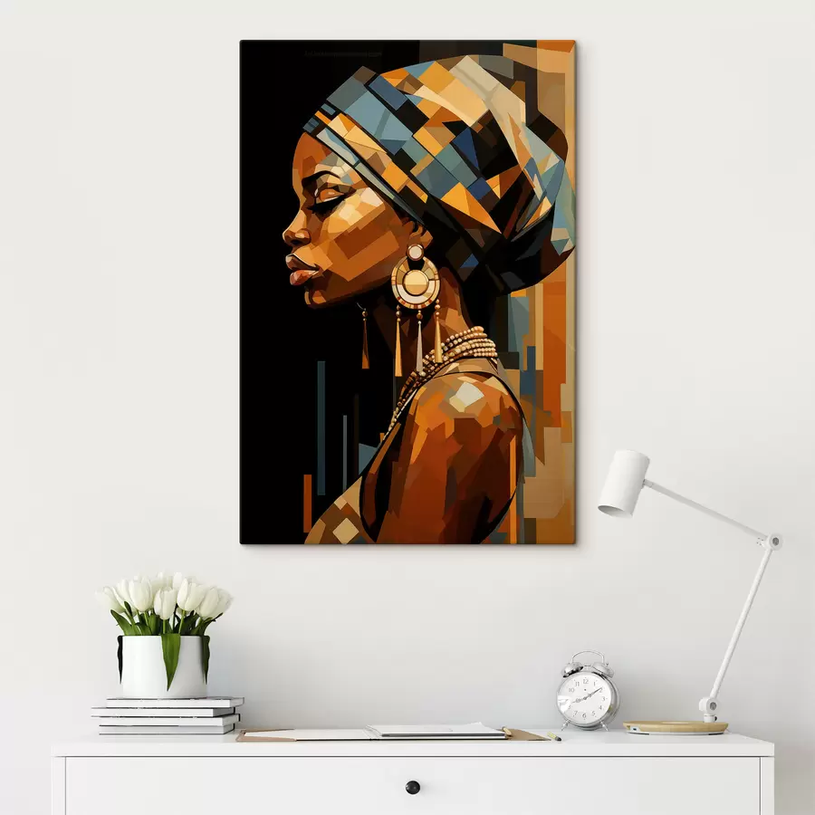 Fototapete Abstraktes Porträt einer Frau s48299