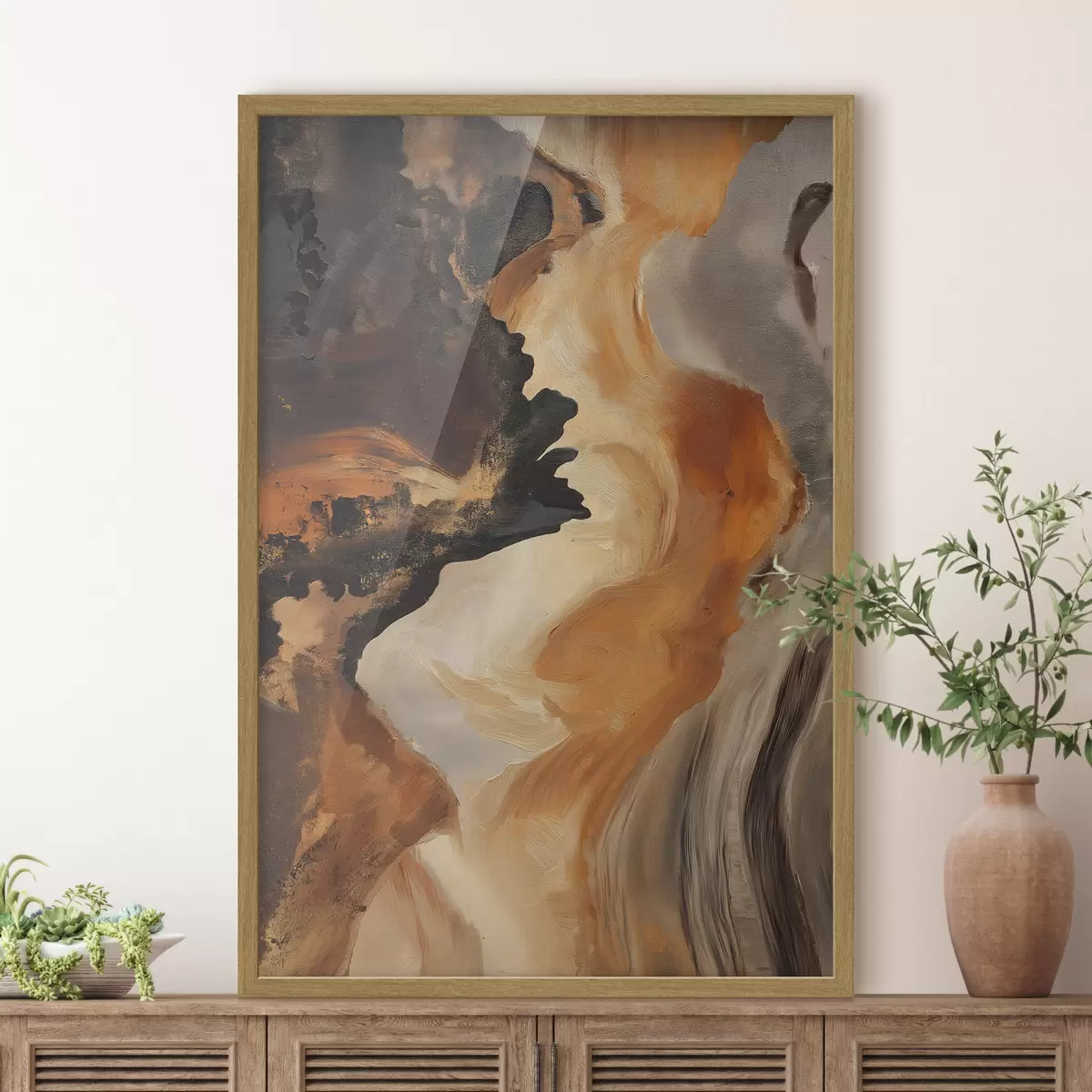 Poster Abstrakte Pinselstriche f48302
