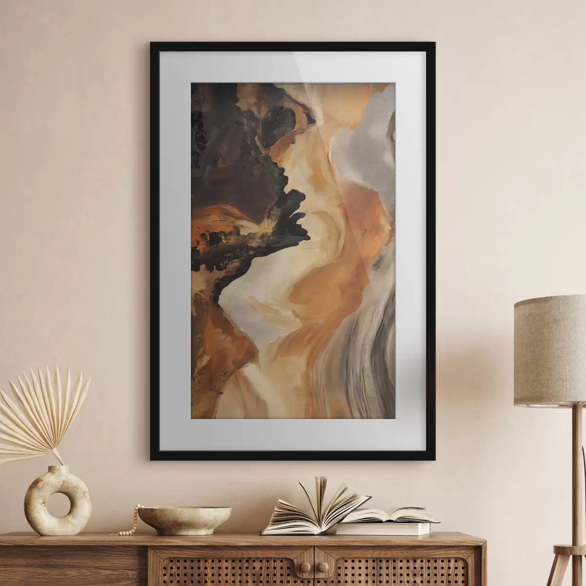 Poster Abstrakte Pinselstriche f48302