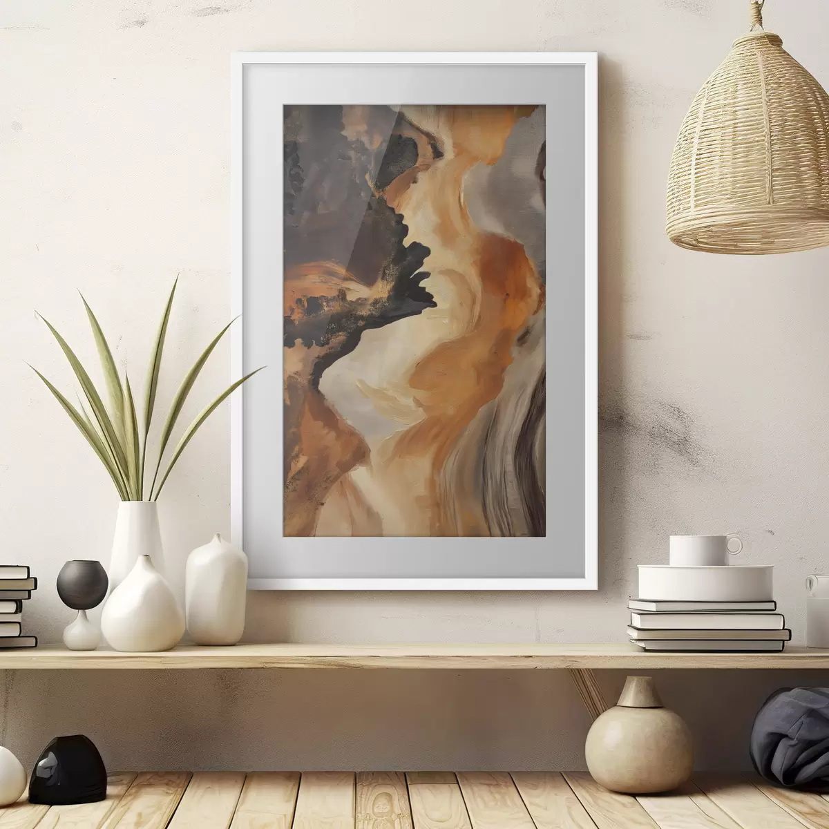 Poster Abstrakte Pinselstriche f48302