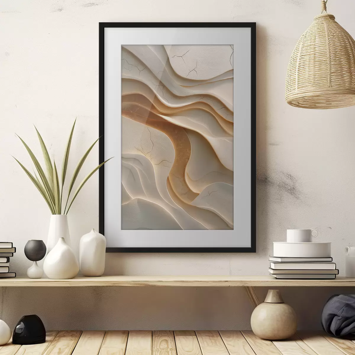 Poster Abstrakte Wellen f48314