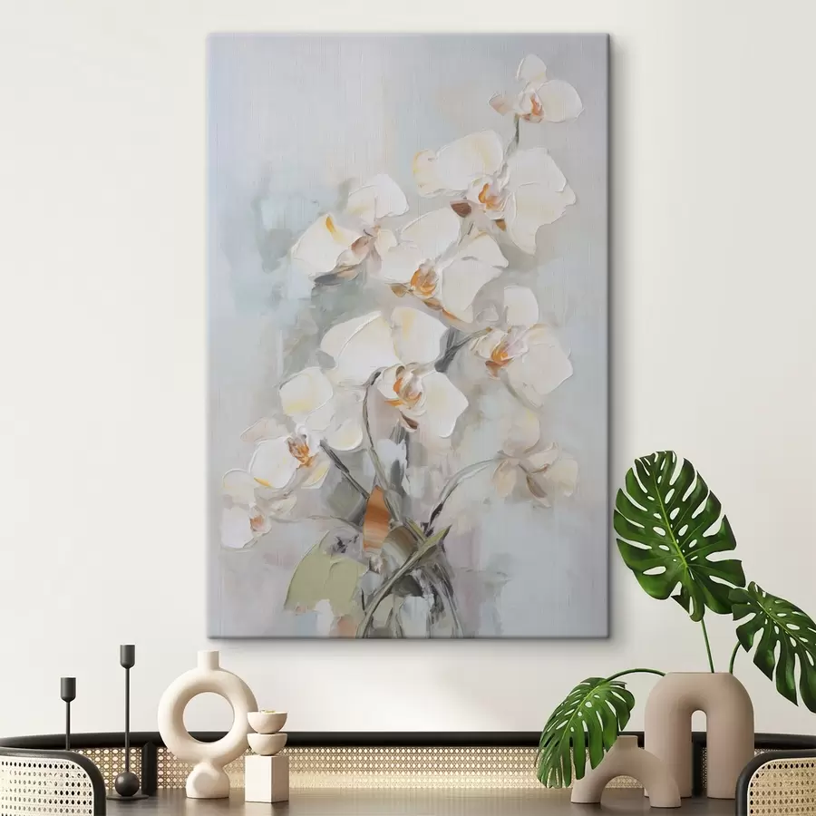 Fototapete Orchideenzweig Imitation Malerei s48321