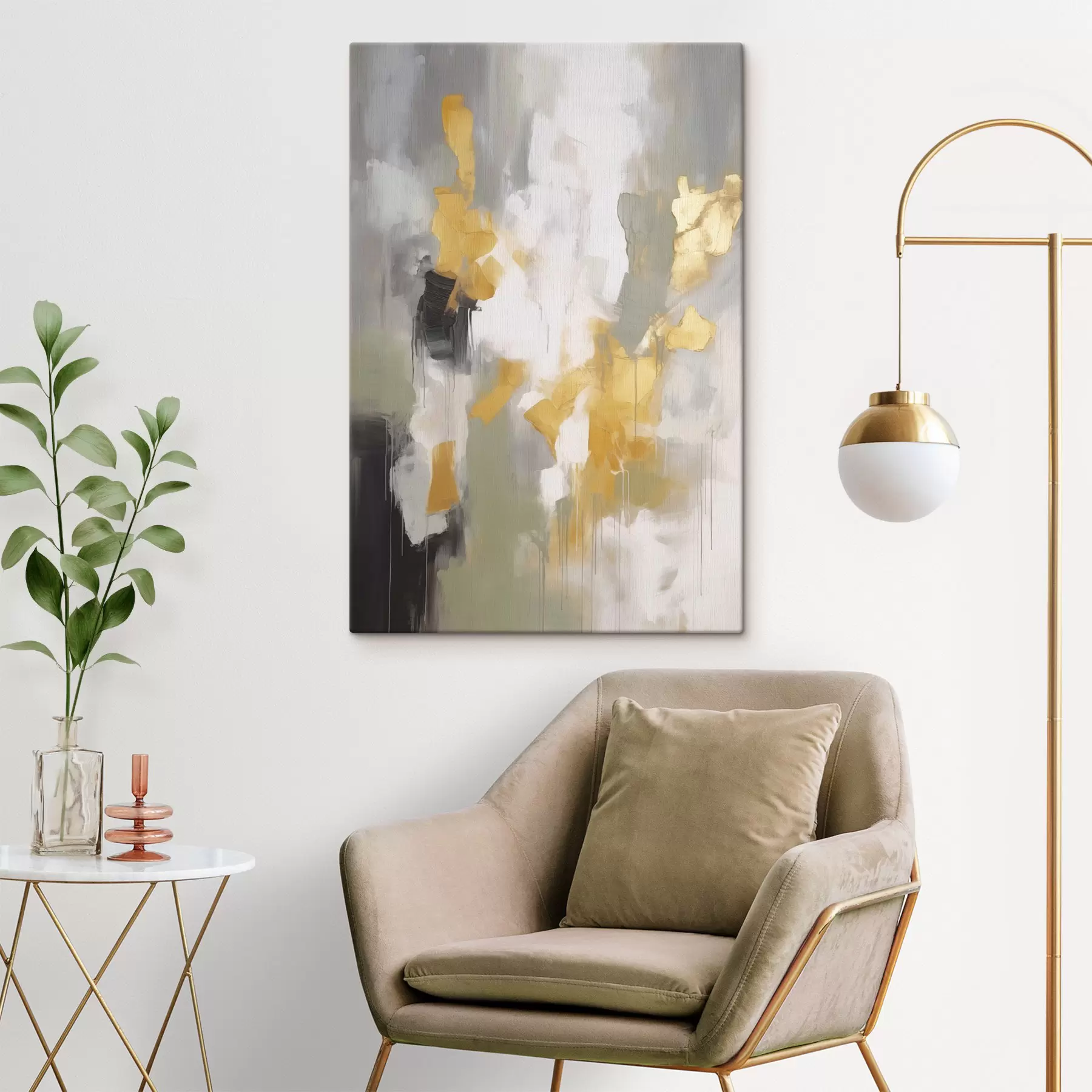 Fototapete Moderne abstrakte Kunst, Nachahmung der Malerei s48325