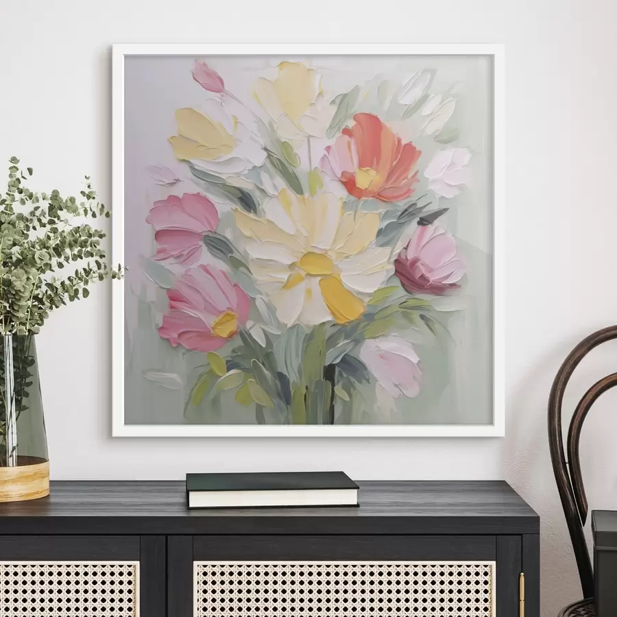 Fototapete Bouquet-Imitation eines Gemäldes f48316