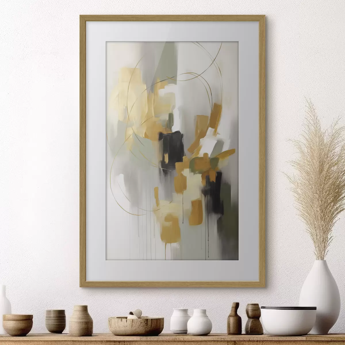 Poster Abstraktion Nachahmung der Malerei f48324
