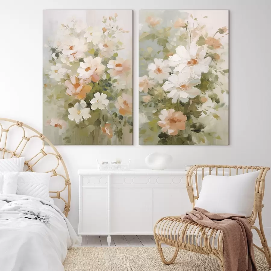 Fototapete Blumen Nachahmung Malerei m30188