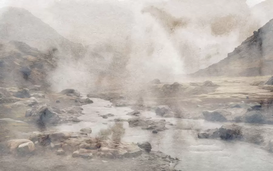 Fototapete Tal des stillen Nebels w05363