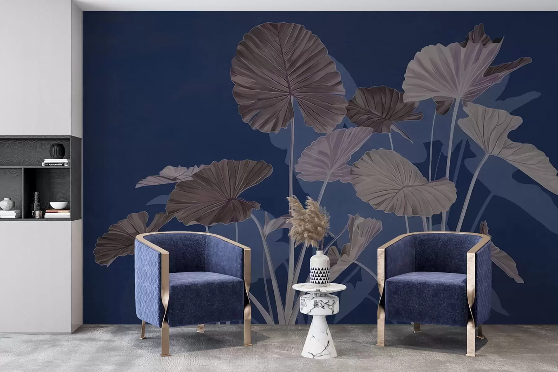 Fototapete Garten der bemalten Lotusblumen w05364