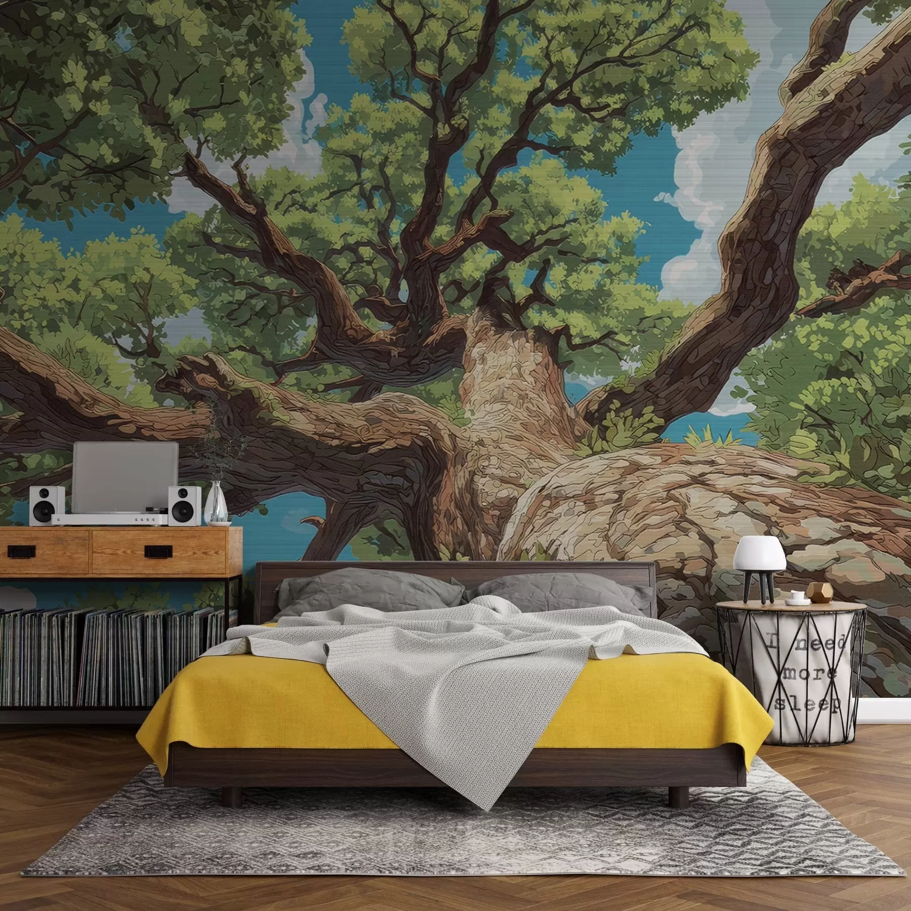 Fototapete Majestätischer Mosaikbaum w05368