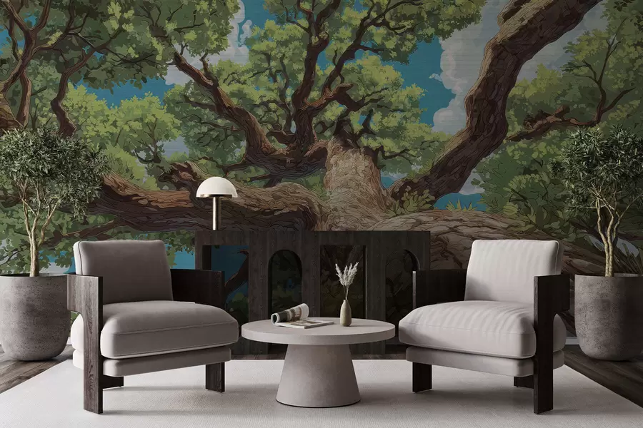 Fototapete Majestätischer Mosaikbaum w05368