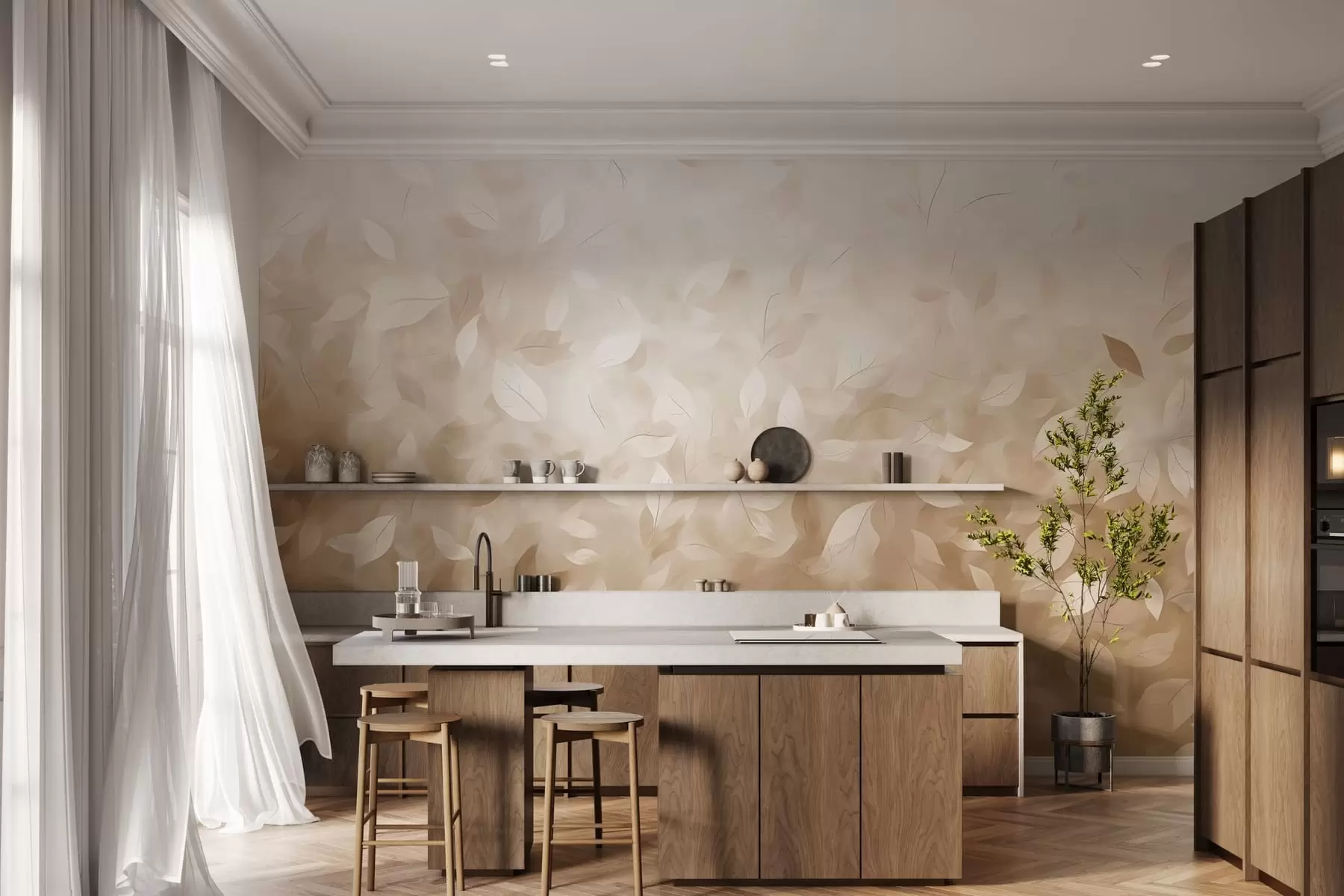 Fototapete Blattflüstern w05277