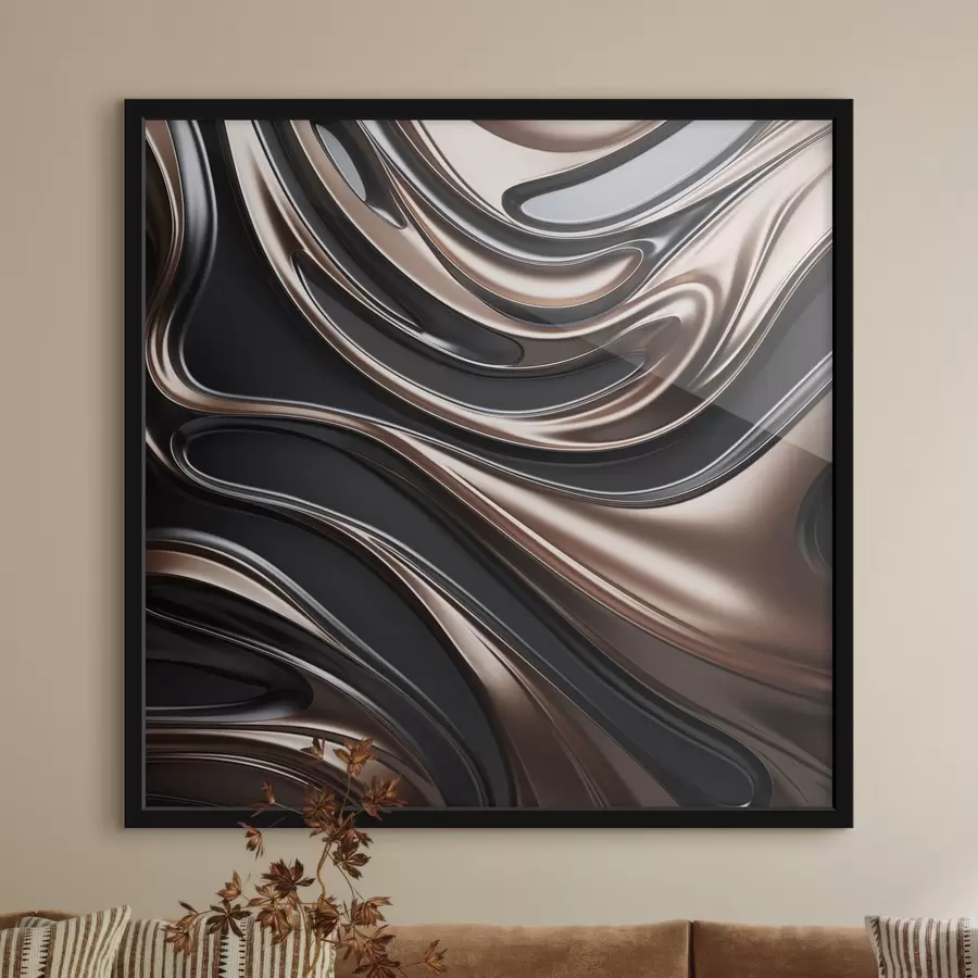 Fototapete Abstrakte Kunst mit wirbelnden Mustern f48400