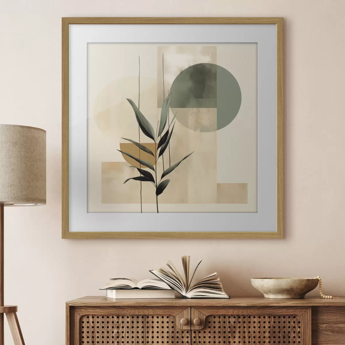 Poster Geometrie und Umarmung f48409