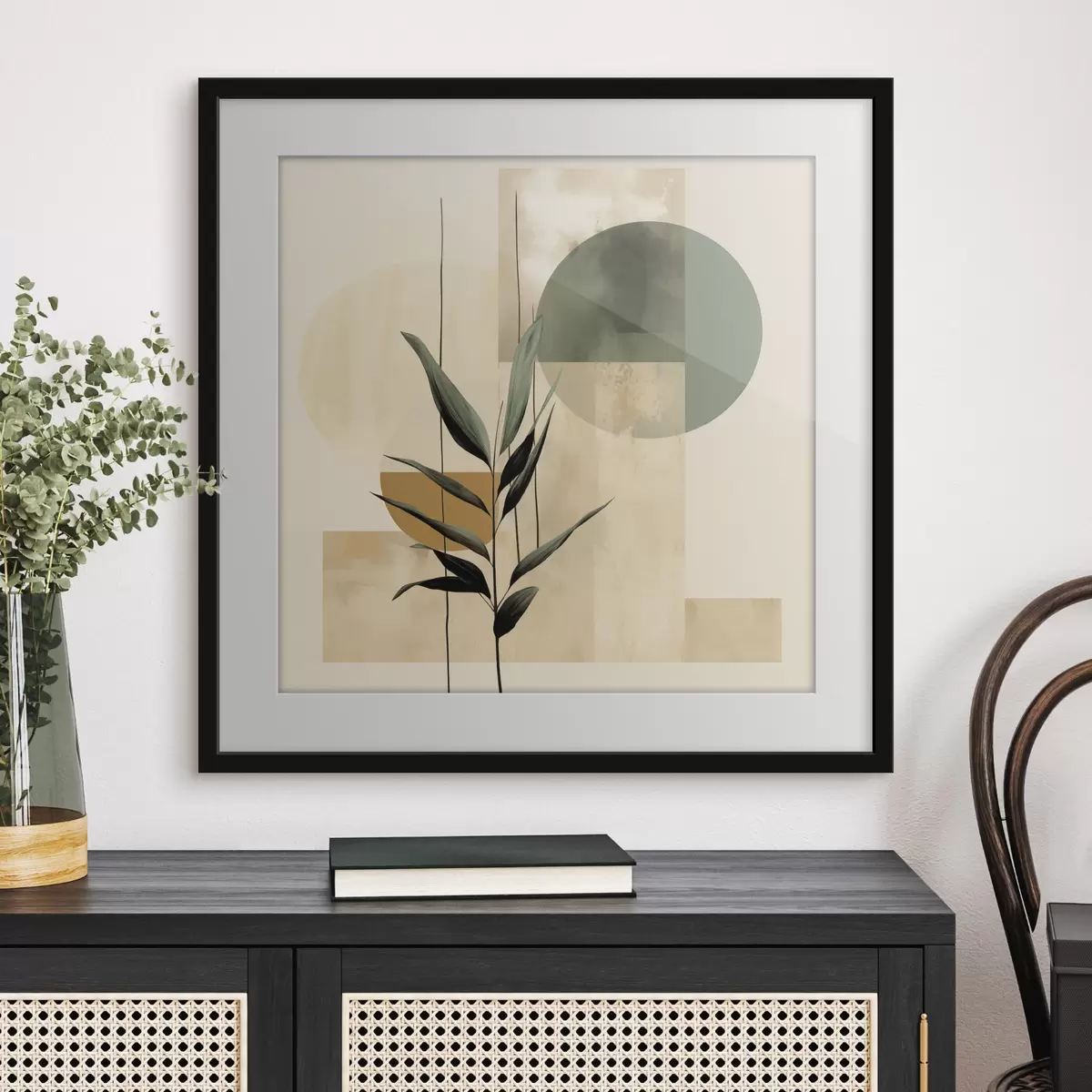 Poster Geometrie und Umarmung f48409