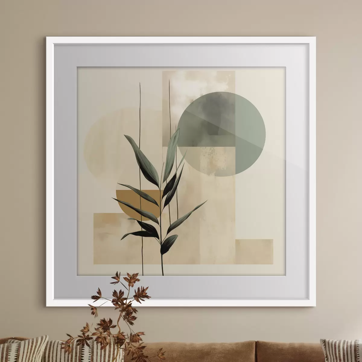 Poster Geometrie und Umarmung f48409