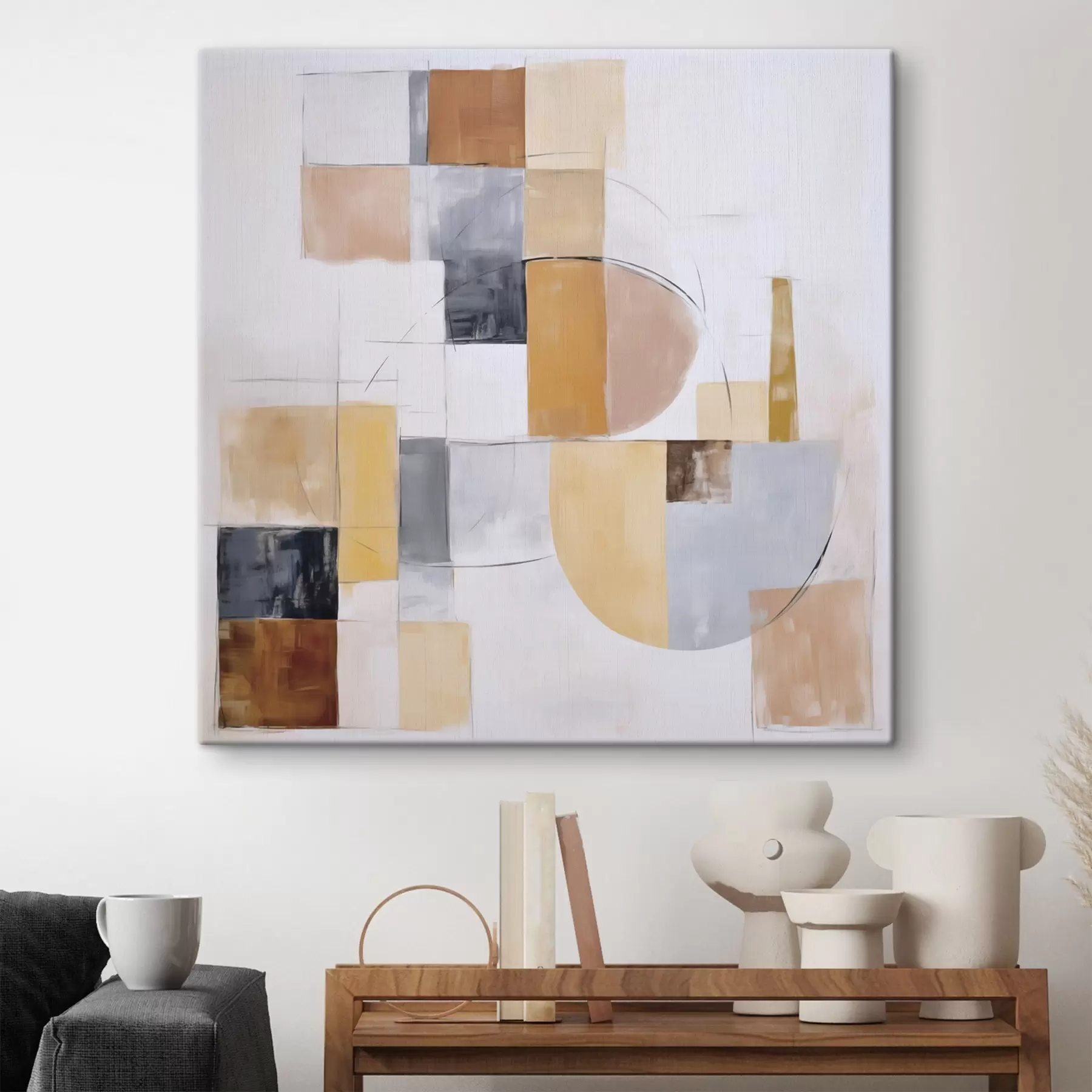 Fototapete Abstrakte Nachahmung eines abgenutzten Gemäldes s48417