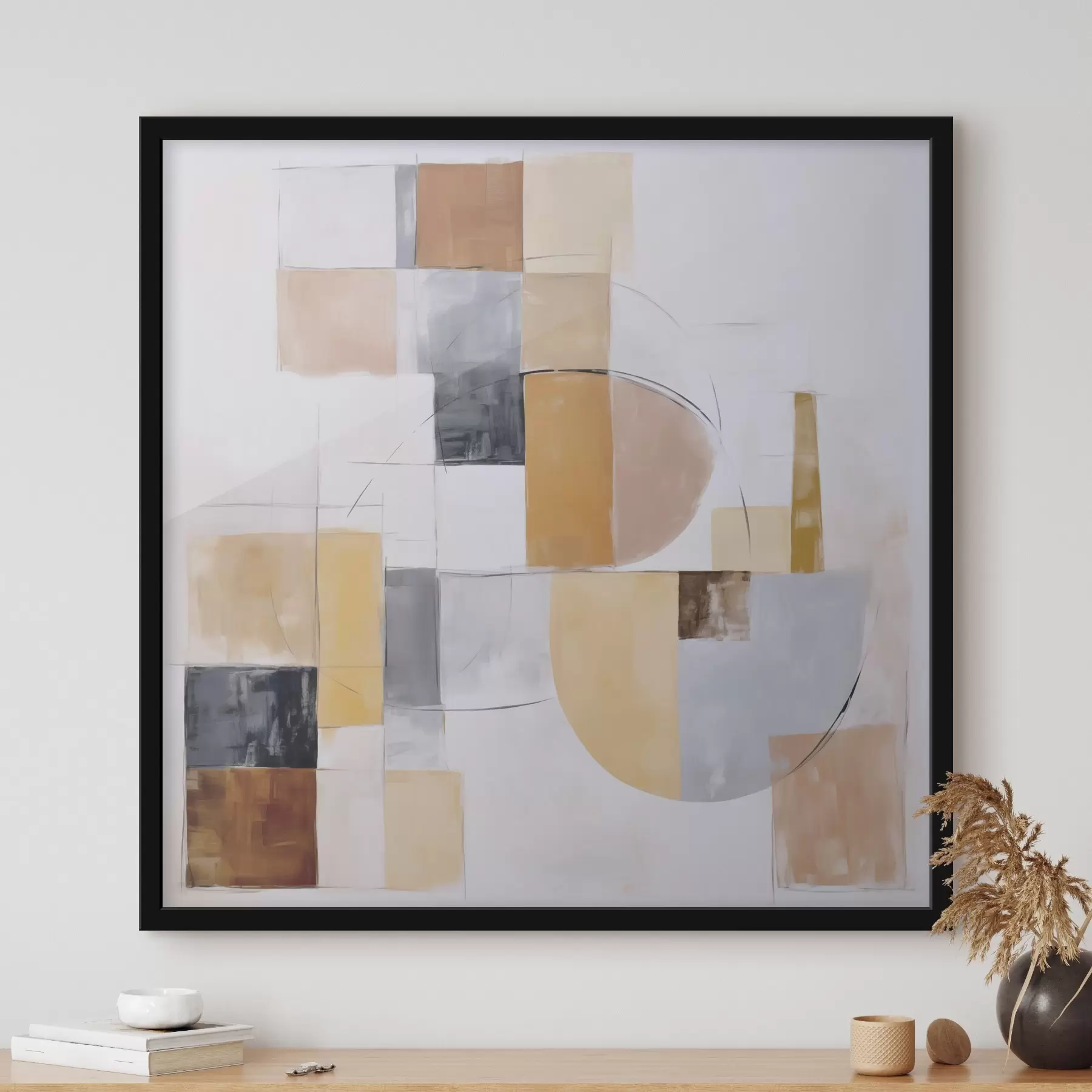 Fototapete Abstrakte Nachahmung eines abgenutzten Gemäldes f48417