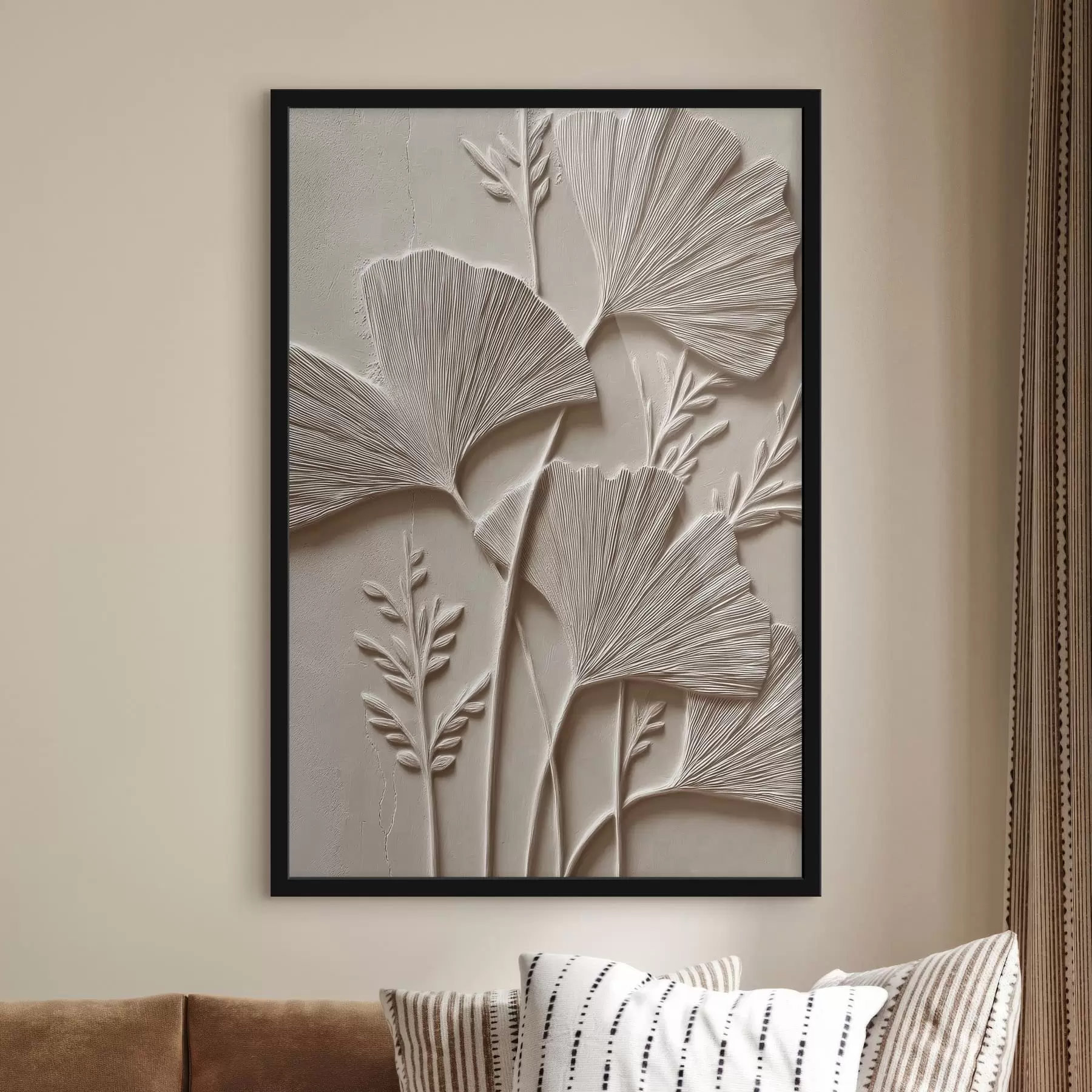 Fototapete Botanische Wandtextur f48449
