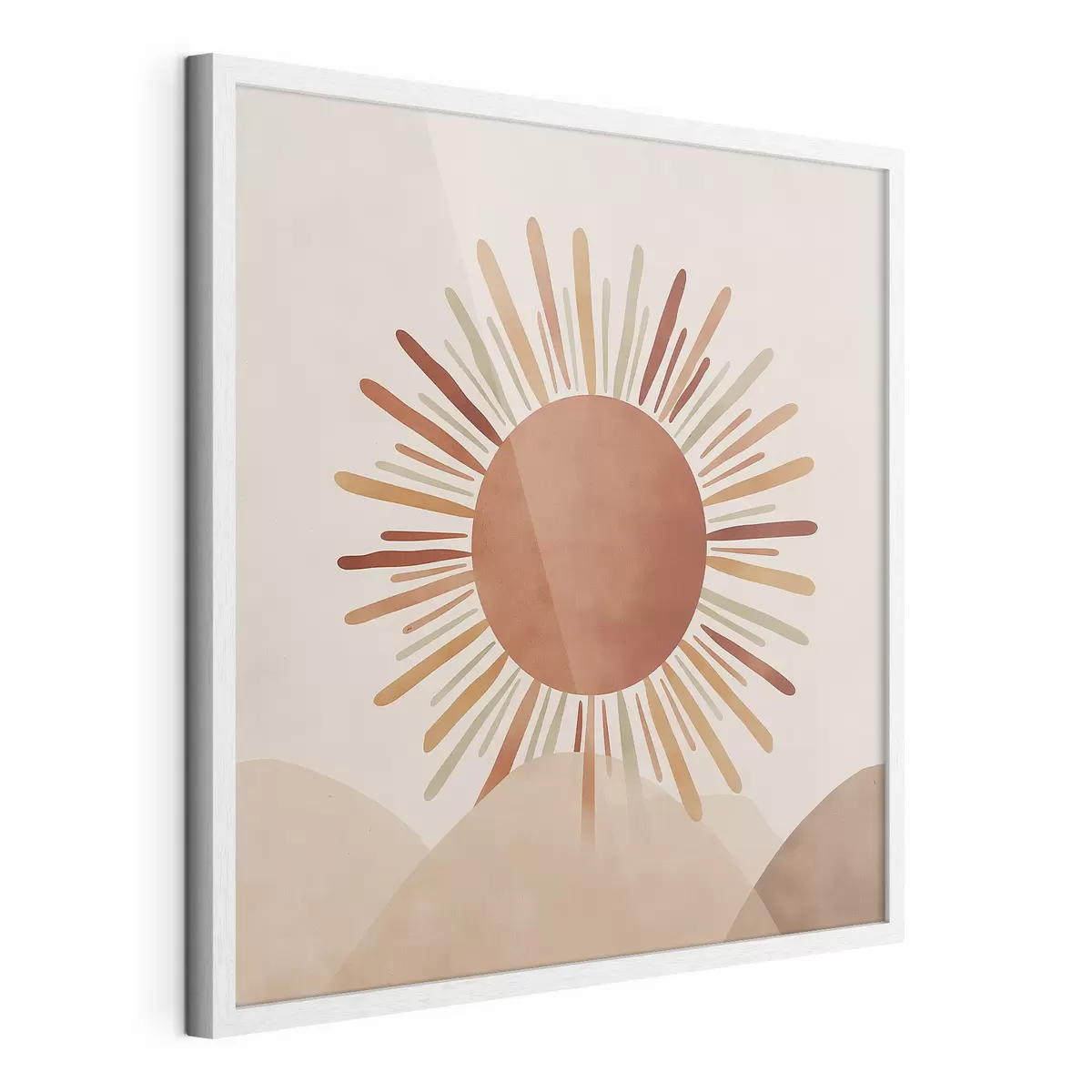 Poster Illustration einer Sonne mit Strahlen f48455