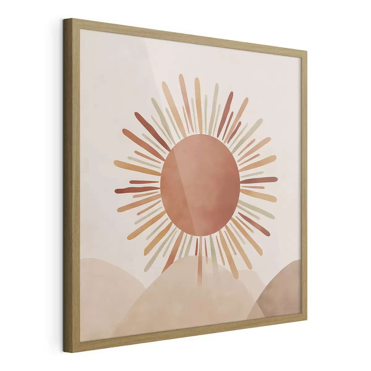 Poster Illustration einer Sonne mit Strahlen f48455