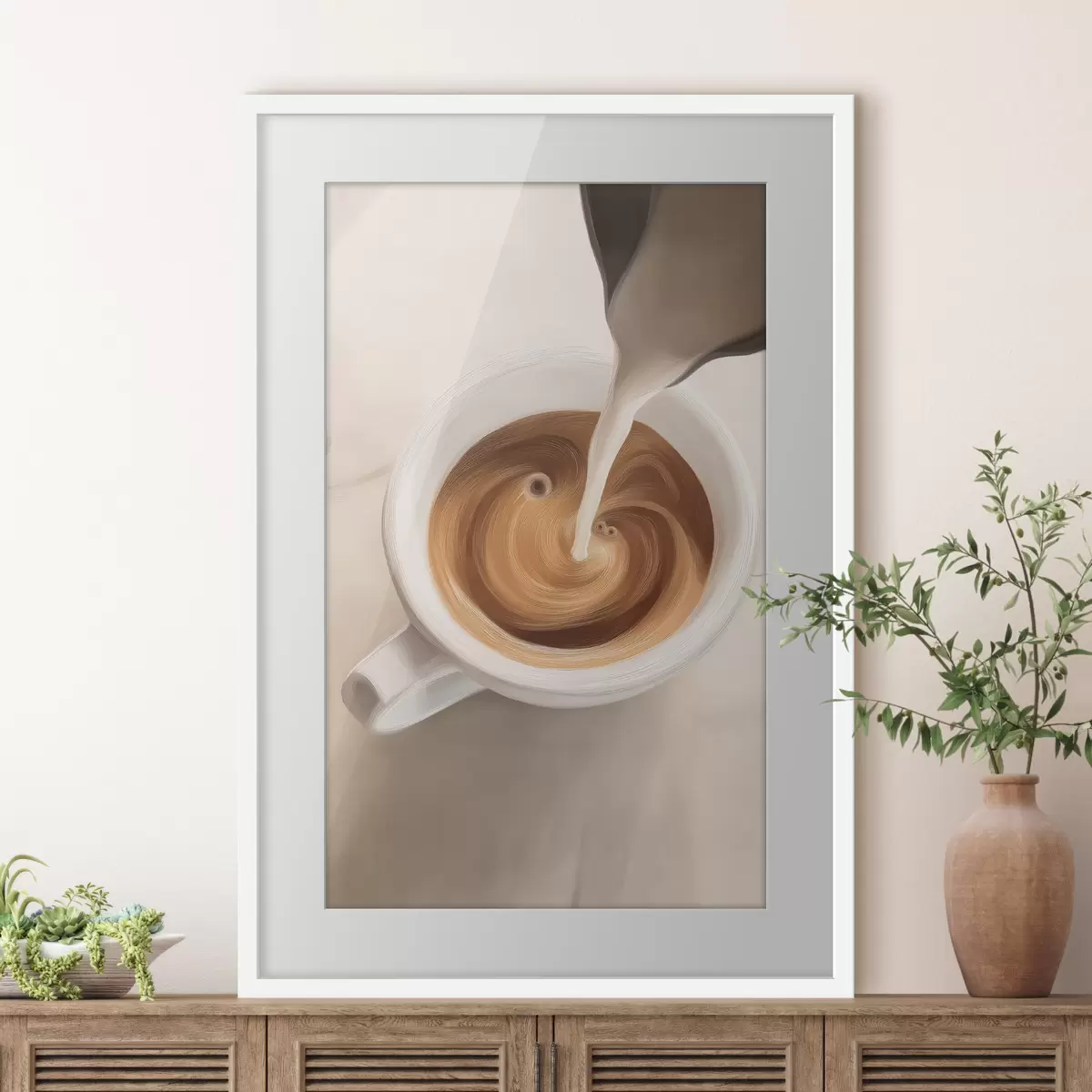 Poster Nahaufnahme einer Kaffeetasse f48475