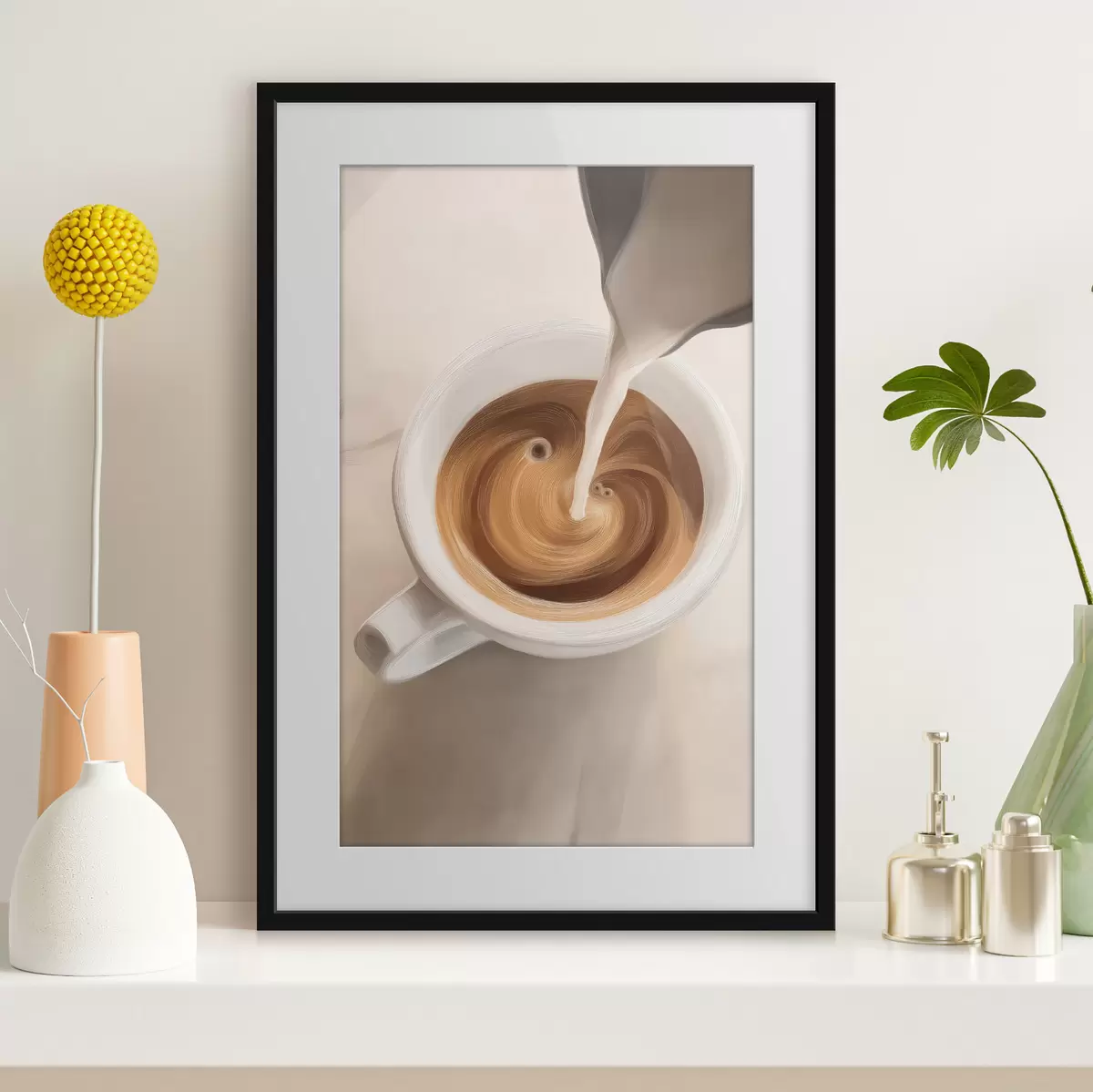 Poster Nahaufnahme einer Kaffeetasse f48475