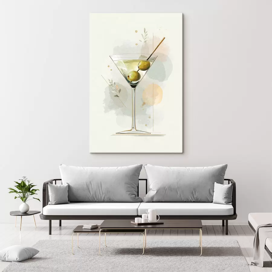 Fototapete Martini-Glas s48436